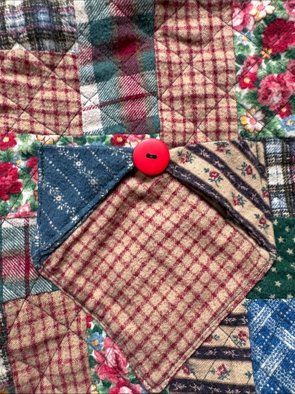 Patchwork Quilted Jacket in Multi-Color - Picture 6 of 7